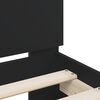 vidaXL Bettgestell mit Kopfteil Schwarz 140x190 cm Holzwerkstoff