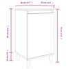 vidaXL Nachttisch Betongrau 40x35x70 cm Holzwerkstoff
