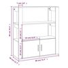 vidaXL Sideboard Hochglanz-Wei&szlig; 80x30x90 cm Holzwerkstoff