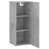 vidaXL Wandschrank Betongrau 34,5x34x90 cm