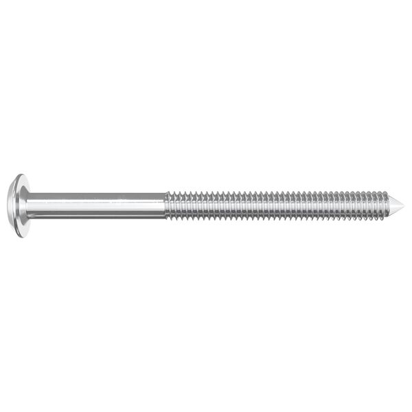 vidaXL M&ouml;bel-Schrauben 2 pcs Silber M6 x 85 mm Stahl