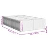 vidaXL Bettgestell ohne Matratze Hellgrau 120x200 cm Stoff
