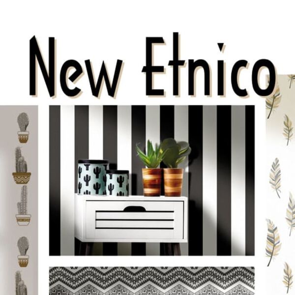 Noordwand Tapete Urban Friends & Coffee Stripes Schwarz und Wei&szlig;