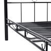 vidaXL Tagesbett mit Matratze Schwarz Metall 90&times;200 cm