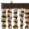 vidaXL Fliegenvorhang Beige und Braun 90x200 cm Chenille