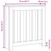 vidaXL Heizk&ouml;rperverkleidung Wei&szlig; 78x20x82 cm Holzwerkstoff