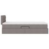 vidaXL Aufbewahrungsbett mit Matratze Taupe 90 x 190 cm Holzwerkstoff