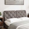 vidaXL Kopfteil-Kissen Taupe 140 cm Stoff