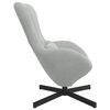 vidaXL Eiersessel Hellgrau 63 x 73 x 90 cm Samt