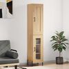vidaXL Highboard Sonoma-Eiche 34,5x34x180 cm Holzwerkstoff