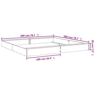 vidaXL Sandkasten mit Sitzen Quadratisch Massivholz Kiefer