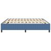 vidaXL Plattformbettgestell Blau 200 x 200 cm Stoff