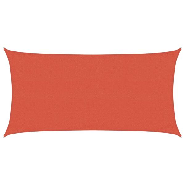 vidaXL Sonnensegel 160 g/m&sup2; Terrakottarot 3x6 m HDPE