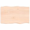 vidaXL Tischplatte 80x50x(2-6) cm Massivholz Unbehandelt Baumkante