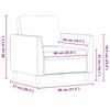 vidaXL Sessel Grau 60 cm Kunstleder