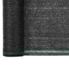 vidaXL Tennisblende HDPE 1,4x25 m Schwarz
