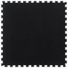 vidaXL Gummi-Bodenfliese Schwarz 12 mm 100x100 cm