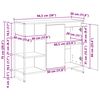 vidaXL Seitenschrank Raucharbe 96,5 x 30 x 75 cm Holzwerkstoff