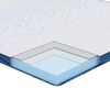 vidaXL Matratzenauflage Wei&szlig; 180 x 200 cm Jacquard Stoff