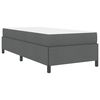 vidaXL Boxspringbett Dunkelgrau 90 x 200 cm Stoff
