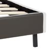 vidaXL Bett mit Memory-Schaum-Matratze Kunstleder 180x200cm