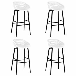 vidaXL Barhocker 4 Stk. Wei&szlig;
