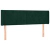 vidaXL Kopfteil mit Ohren Dunkelgr&uuml;n 147x16x78/88 cm Samt