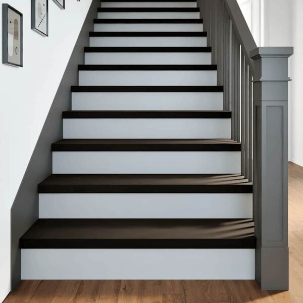 vidaXL Treppenstufen 12 Stk. Dunkelbraun 100x25x2 cm Massivholz Eiche