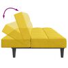 vidaXL Schlafsofa 2-Sitzer mit Fu&szlig;hocker Gelb Samt