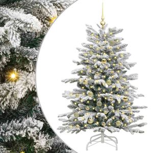 vidaXL K&uuml;nstlicher klappbarer Weihnachtsbaum Wei&szlig; 150 cm PE und PVC