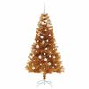 vidaXL Weihnachtsbaum mit 150 LEDs mit Ständer Gold 150 cm Haustier