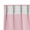 vidaXL Verdunkelungs-Vorh&auml;nge mit Ringen 2 pcs Babyrosa 245 x 140 cm