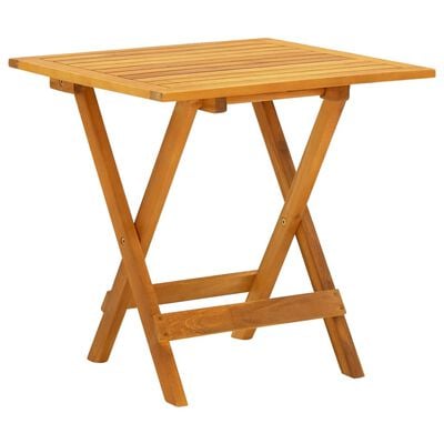 vidaXL Garten-Liegestuhl mit Tisch Massivholz Akazie und Textilene