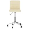 vidaXL Esszimmerst&uuml;hle 4 Stk. Drehbar Creme Stoff