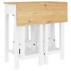 vidaXL 3-tlg. Bar-Set Wei&szlig; Massivholz Kiefer