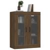 vidaXL H&auml;ngeschrank Braun Eichen-Optik 69,5x34x90 cm