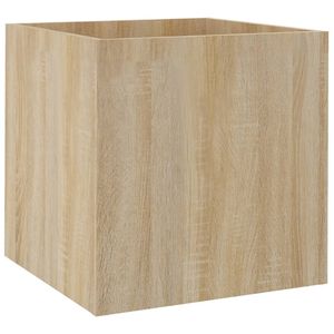 vidaXL Pflanzgef&auml;&szlig; Sonoma-Eiche 40x40x40 cm Holzwerkstoff