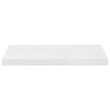 vidaXL Schweberegale 4 Stk. Hochglanz-Wei&szlig; 60x23,5x3,8 cm MDF