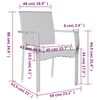 vidaXL 9-tlg. Garten-Essgruppe mit Kissen Schwarz Poly Rattan