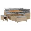 vidaXL Garten-Sofa-Set 8 pcs Beige Poly-Rattan