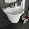 vidaXL Waschbecken Wei&szlig; 56 x 48 x 42 cm Glasierte Keramik
