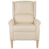 vidaXL Relaxsessel Verstellbar Creme Stoff