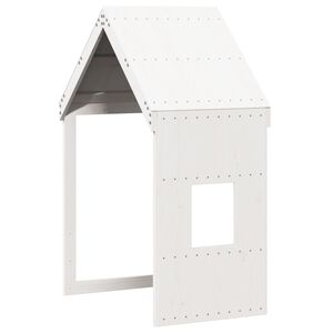 vidaXL Dach f&uuml;r Kinderbett Wei&szlig; 60x89x134,5 cm Massivholz Kiefer