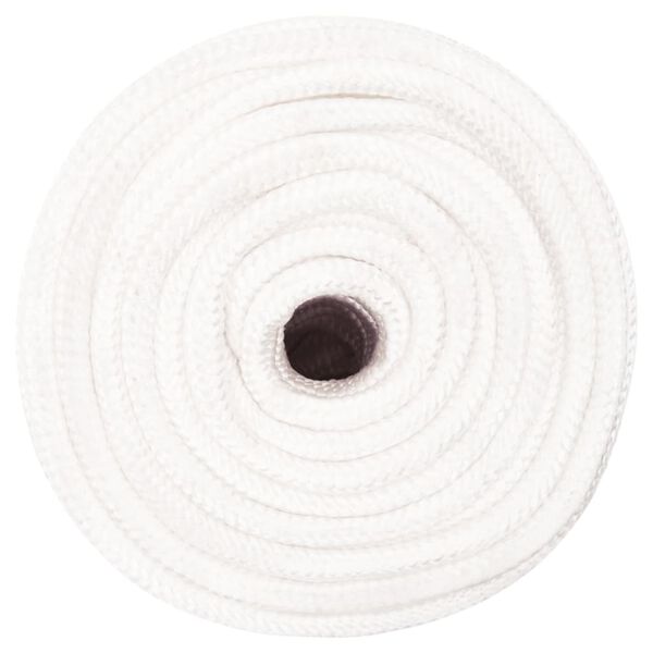 vidaXL Bootsseil Wei&szlig; 14 mm 50 m Polypropylen