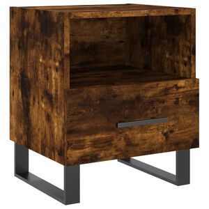 vidaXL Nachttisch R&auml;uchereiche 40x35x47,5 cm Holzwerkstoff