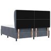 vidaXL Boxspringbett mit Matratze Dunkelgrau 200 x 180 cm Polyester