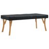 vidaXL Tischdecken Uni Schwarz 102 x 202 x 15 cm Stoff