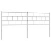 vidaXL Kopfteil Metall Wei&szlig; 200 cm