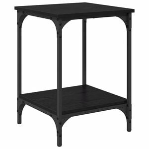 vidaXL Couchtisch Schwarz Eichen-Optik 40 x 40 x 55 cm Holzwerkstoff
