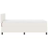 vidaXL LED Boxspringbett Creme und Wei&szlig; 90 x 190 cm Cordstoff